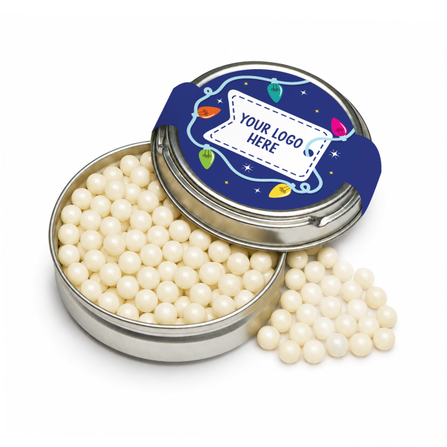 Winter Collection – Caviar Tin – White Chocolate Pearls